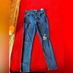 Levi's Blue Ripped Skinny Jeans